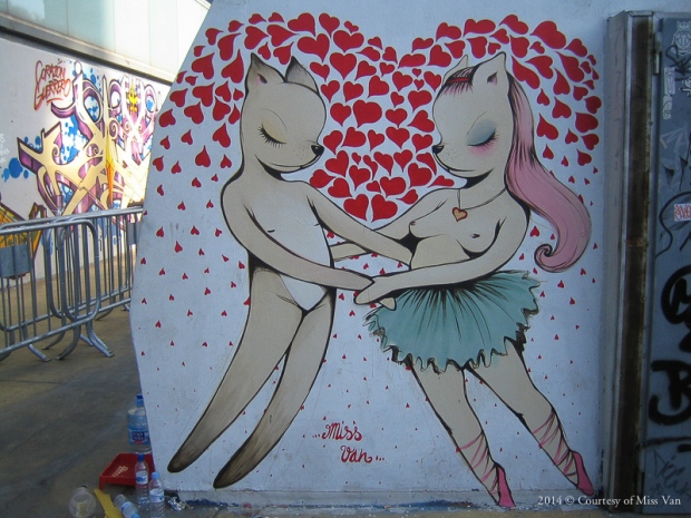 Miss Van y la sensualidad de sus graffitis: Las Poupees